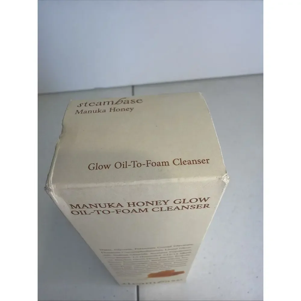 Steambase Manuka Honey Glow Oil to Foam Cleanser 7.27oz NEW Exp 12/2027